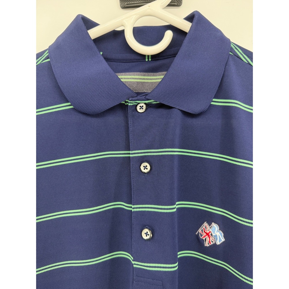Donald‎ Ross Striped Polo Shirt Mens M SEA ISLAND FREDERICA Short Sleeve